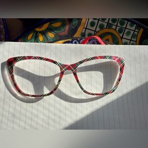 Pair Eyewear toppers Winter Plaid for Wanda frame.